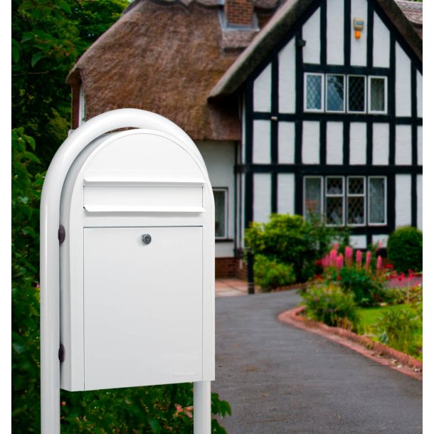 BobiClassic-S HVID postkasse, smal model