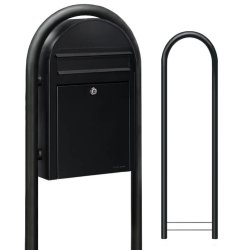 BobiClassic-S SORT postkasse, smal model