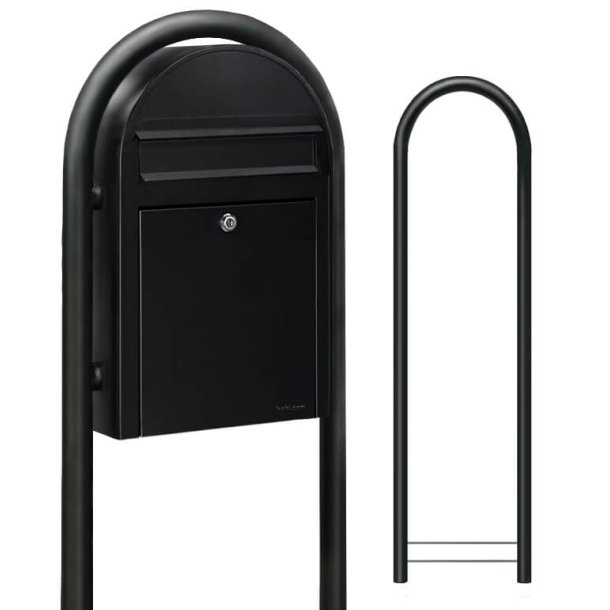 BobiClassic-S SORT postkasse, smal model