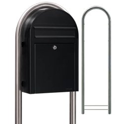 Sort retro postkasse - BobiClassic