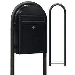 Sort retro postkasse - BobiClassic