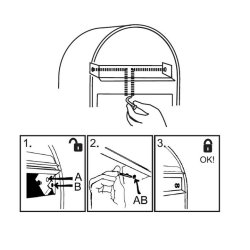 BobiClassic afl�sning n�gle til brevindkast p� alle CLASSIC postkasser