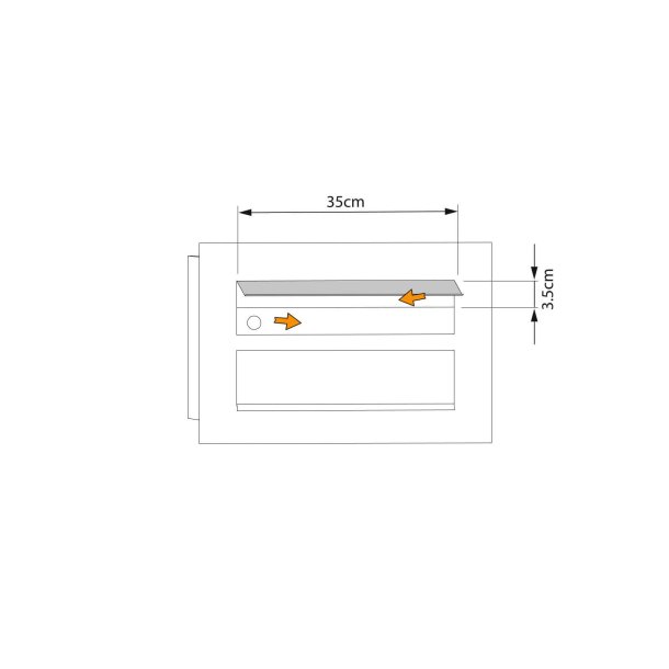COMO Indbygningspostkasse til 2 - Antracit