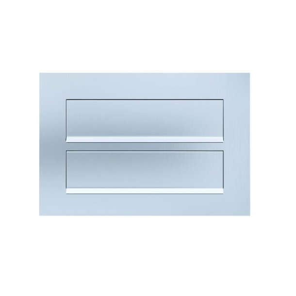 COMO Indbygningspostkasse til 2 - Rustfrit Stl