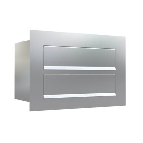 COMO Indbygningspostkasse til 2 - Rustfrit Stl