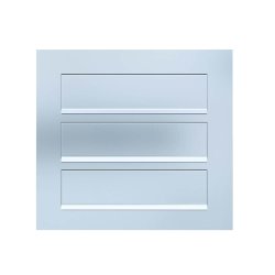 COMO Indbygningspostkasse til 3 - Rustfrit Stl