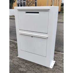 Kmpe Pakkepostkasse  CORA HVID - 2 sortering - KUN 2 stk. AFHENTNING PRIS.