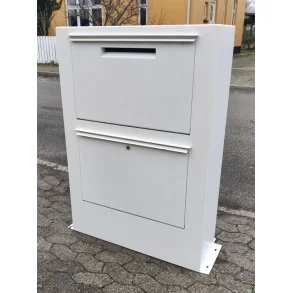Kmpe Pakkepostkasse  CORA HVID - 2 sortering - KUN 2 stk. AFHENTNING PRIS.