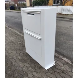 Kmpe Pakkepostkasse  CORA HVID - 2 sortering - KUN 2 stk. AFHENTNING PRIS.
