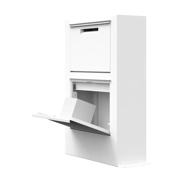 Kmpe Pakkepostkasse  CORA HVID - 2 sortering - KUN 2 stk. AFHENTNING PRIS.