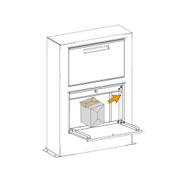 Kmpe Pakkepostkasse  CORA HVID - 2 sortering - KUN 2 stk. AFHENTNING PRIS.