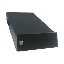 Small Sort Indbygnings postkasse - Justerbar Dybde