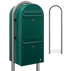 Postkasseanlg 2 familier - BobiDuo GRN - RAL6005 