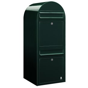 Postkasseanlg 2 familier - BobiDuo SORT-GRN - RAL6064