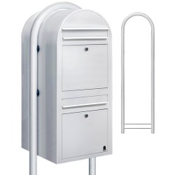 Postkasseanlg 2 familier - BobiDuo HVID