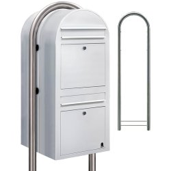 Postkasseanlg 2 familier - BobiDuo HVID