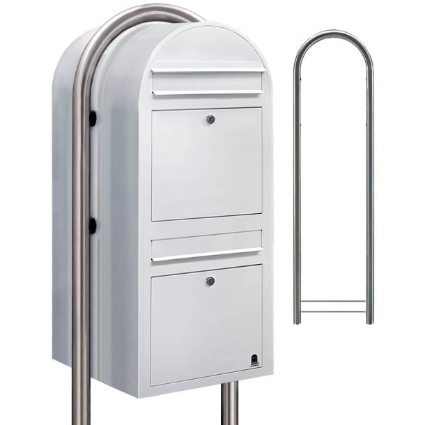 Postkasseanlg 2 familier - BobiDuo HVID