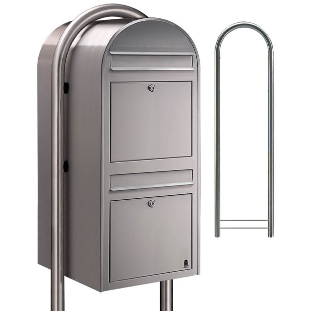 Postkasseanlg 2 familier - BobiDuo RUSTFRISTL