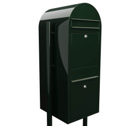 Postkasseanlg med stander - 2 enheder - BobiDuo Sort Grn