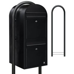 Postkasseanlg 2 familier - BobiDuo SORT STRUKTUR