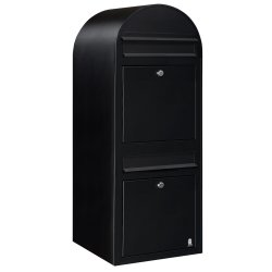 Postkasseanlg 2 familier - BobiDuo SORT STRUKTUR