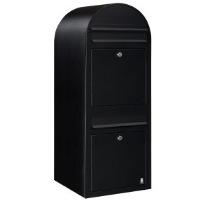 Postkasseanlg 2 familier - BobiDuo SORT STRUKTUR