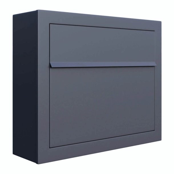 Antracit postkasse - med skjult ls - klassisk design - Elegance