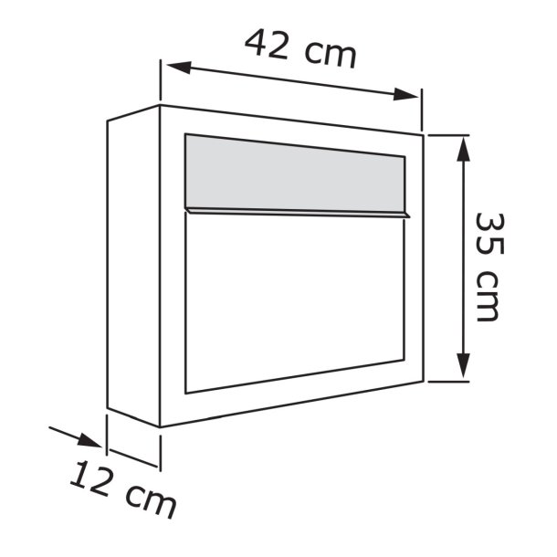 Sort Elegance Exclusive postkasse med stander - med dansk 6-stifts ls  - klassisk design