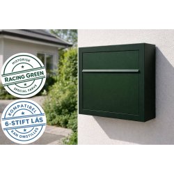 ELEGANCE EXCLUSIVE postkasse - Dansk 6 stift l�s - Klassisk RacingGreen lakering