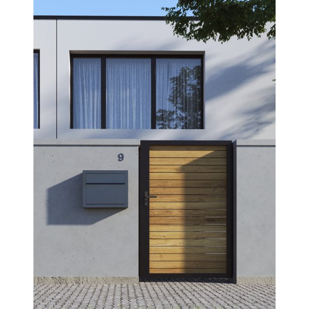 Elegance standard postkasse - Antrazit - med skjult ls