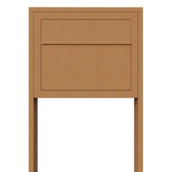 Rust postkasse med stander - med skjult ls - klassisk design - Elegance