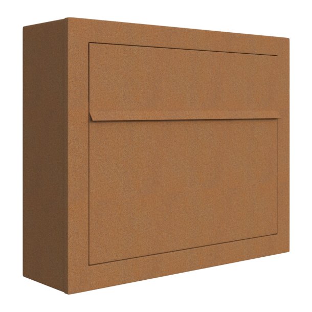 Rust postkasse - med skjult ls - klassisk design - Elegance