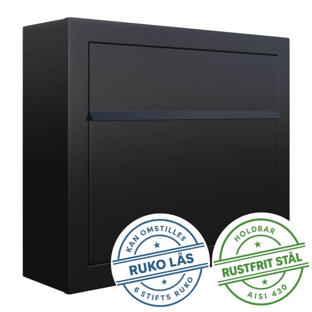Elegance Exclusive postkasse - med RUKO ls - klassisk design
