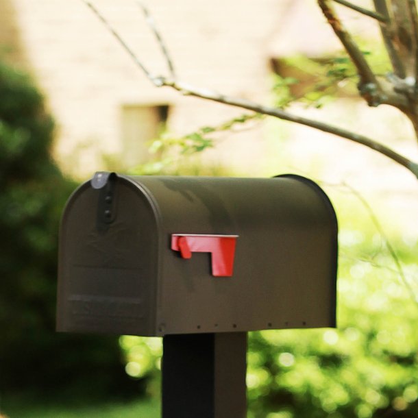 US-Mail Amerikaner postkasse BRONZE - F avisen bragt til dren.
