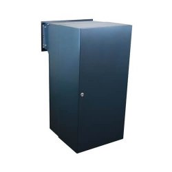 XXL Pakkepostkasse Sort Indbygning - Justerbar Dybde