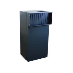 XXL Pakkepostkasse Sort Indbygning - Justerbar Dybde