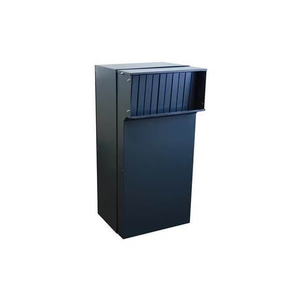 XXL Pakkepostkasse Sort Indbygning - Justerbar Dybde