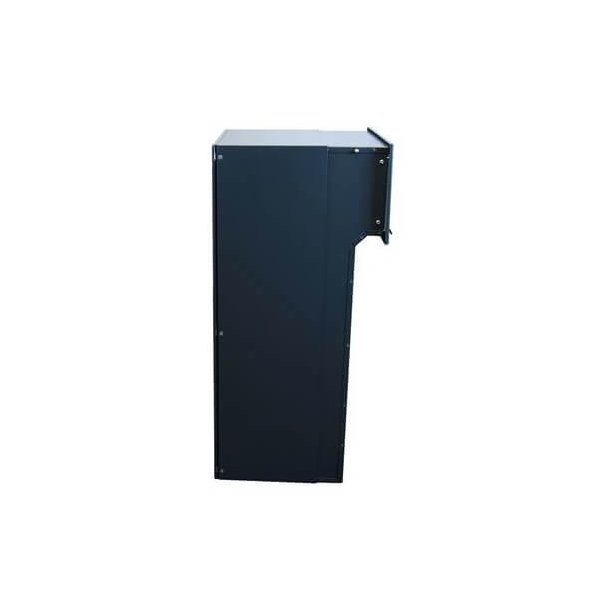 XXL Pakkepostkasse Sort Indbygning - Justerbar Dybde