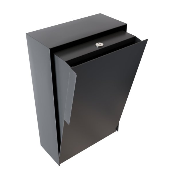 Antracit Designpostkasse - Faro