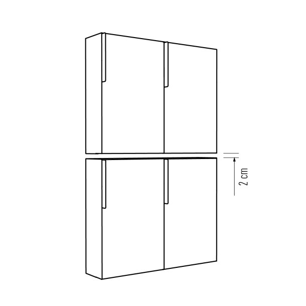 Sort Designpostkasse med Tr Front - Faro