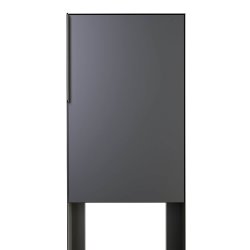 Antracit Design Postkasse med Stander - Faro