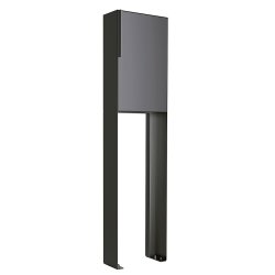 Antracit Design Postkasse med Stander - Faro