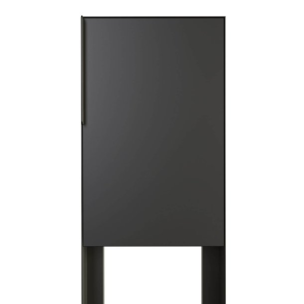 Sort Design Postkasse med Stander - Faro