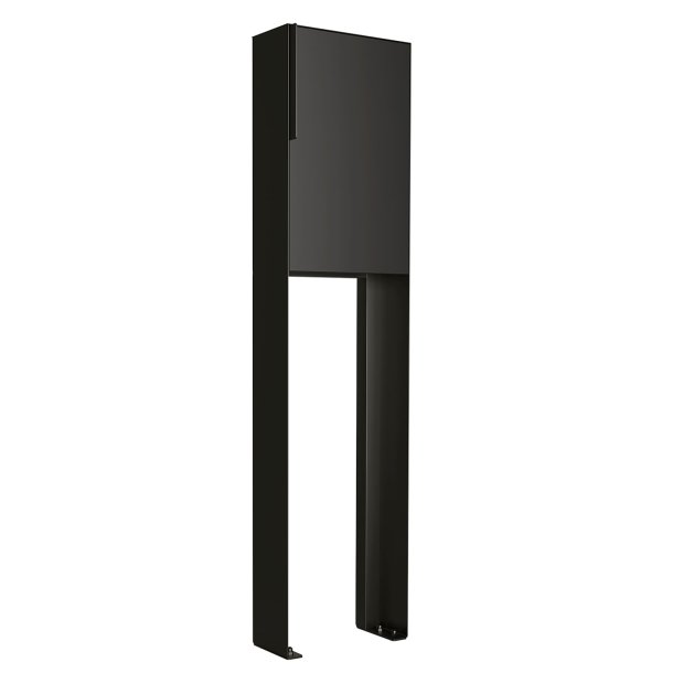 Sort Design Postkasse med Stander - Faro