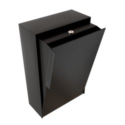 Sort Designpostkasse - Faro