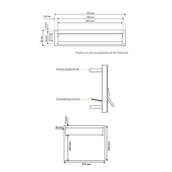 FENCE A-050 Rustfritstl postkasse - Til Hegn eller Lge - Bred model.