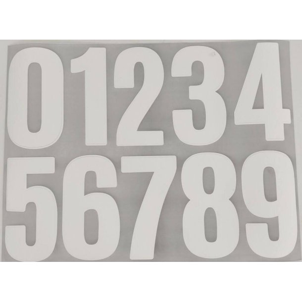 SORT eller HVID Husnummer 