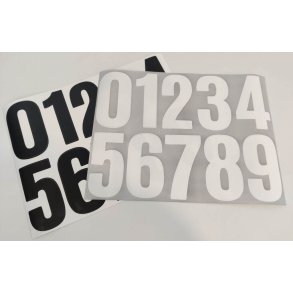 SORT eller HVID Husnummer 