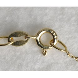 Forgyldt kde med en lngde p 455 mm.