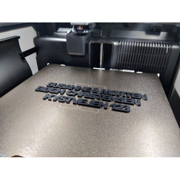 Navn med sammenhngende bogstaver til Postkasse eller Dr